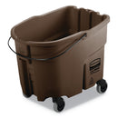 Rubbermaid Wavebrake 2.0 Bucket, 35 Qt, Plastic, Brown - RCPFG757088BRN