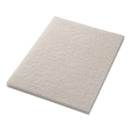 Americo Polishing Pads, 14" X 20", White, 5/Carton - AMF40121420