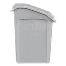 Rubbermaid Slim Jim Under-Counter Container, 23 Gal, Polyethylene, Gray - RCP2026721