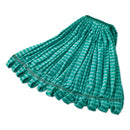 Rubbermaid Microfiber Tube Wet Mop, Microfiber, 1" Headband, Green - RCPT813EA