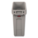 Rubbermaid Slim Jim Under-Counter Container, 13 Gal, Polyethylene, Beige - RCP2026698