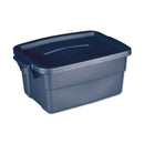 Rubbermaid Roughneck Storage Box, 10 5/8W X 15.687D X 7H, Dark Indigo Metallic - UNXRMRT030003