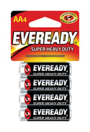 Eveready Super Heavy Duty AA Zinc Carbon Batteries 4 pk Carded, Pack of 24