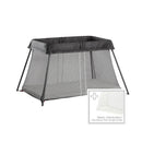 Travel Crib Light + Fitted Sheet Bundle Pack - Black