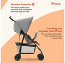 Lightweight Compact Foldable Baby Stroller - Grey