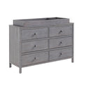 Changing Topper for Everlee 6 Drawer Dresser - Graystone
