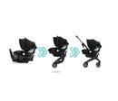 Shyft DualRide with Carryall Storage Infant Car Seat and Stroller Combo (Ayer Pink)