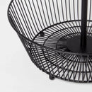 Iron Wire 2-Tier Fruit Basket - Black