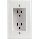 Leviton 15 amps 125 V Duplex White Outlet 5-15R 1 pk