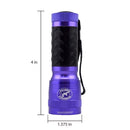 Scorpion 14 LED Black/Purple LED UV Flashlight AAA Battery