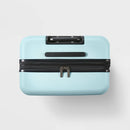 Hardside Large Checked Suitcase - Muddy Aqua