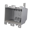Cantex EZ Box Old Work 25 cu in Rectangle PVC 2 gang Outlet Box Gray