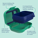 Kids' Snack Leak-proof Storage Container- Green/Navy