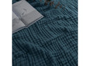 Muslin Blanket - Twin 90” x 66” - Neptune Blue