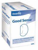 Diversey Metered Air Freshener Dispenser, Not Rated Coverage, Aerosol Canister Refill Type, White - D04806