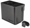 Quartet Accessory Storage Cup, Black Plastic, 5" Width, 1 EA - 85374