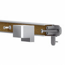 Quartet Cork Bulletin Bar, 72 inD x 72 inW, Brown/Silver - 85384