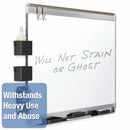 Quartet Gloss-Finish Porcelain Dry Erase Board, Wall Mounted, 48"H x 72"W, White - P557AP2