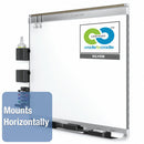 Quartet Gloss-Finish Porcelain Dry Erase Board, Wall Mounted, 48"H x 72"W, White - P557AP2