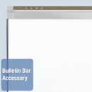 Quartet Gloss-Finish Porcelain Dry Erase Board, Wall Mounted, 48"H x 72"W, White - P557AP2