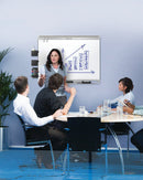 Quartet Gloss-Finish Porcelain Dry Erase Board, Wall Mounted, 48"H x 72"W, White - P557AP2