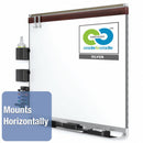 Quartet Gloss-Finish Porcelain Dry Erase Board, Wall Mounted, 24"H x 36"W, White - P553MP2