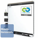 Quartet Gloss-Finish Porcelain Dry Erase Board, Wall Mounted, 48"H x 72"W, White - P557BP2