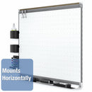 Quartet Gloss-Finish Steel Dry Erase Board, Wall Mounted, 36"H x 48"W, White - TEM544G