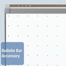 Quartet Gloss-Finish Steel Dry Erase Board, Wall Mounted, 36"H x 48"W, White - TEM544G