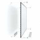 Quartet Gloss-Finish Melamine Dry Erase Board, Wall Mounted, 48"H x 96"W, White - TE548MP2