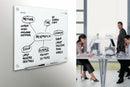 Quartet Gloss-Finish Glass Dry Erase Board, Wall Mounted, 48"H x 72"W, White - G7248W-A