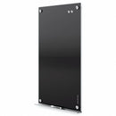 Quartet Gloss-Finish Glass Dry Erase Board, Wall Mounted, 24"H x 36"W, Black - G3624B