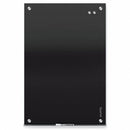 Quartet Gloss-Finish Glass Dry Erase Board, Wall Mounted, 48"H x 72"W, Black - G7248B-A