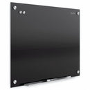 Quartet Gloss-Finish Glass Dry Erase Board, Wall Mounted, 48"H x 72"W, Black - G7248B-A