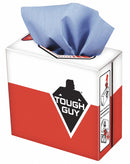 Tough Guy Dry Wipe, Tough Guy G80, 9 in x 16-1/2 in, Number of Sheets 80, Blue, PK 5 - 32KL18