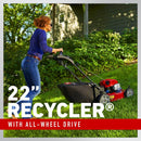 Toro Personal Pace All Wheel Drive Mower (21472) 22" Briggs & Stratton 163cc