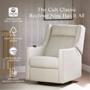Kiwi Deluxe Power Recliner and Swivel Glider with Heat and Massage - Performance Cream Eco-Weave