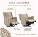 Electronic Power Recliner and Swivel Glider - Sand