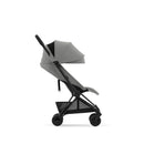 COYA Stroller - Matte Black Frame + Mirage Grey Seat