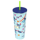 Disney Stitch 24oz Stainless Steel Vacuum Insulated Straw Tumbler