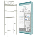 J&V TEXTILES 3-Shelf Metal Bathroom Organizer Over the Toilet, Bathroom Space Saver