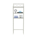 J&V TEXTILES 3-Shelf Metal Bathroom Organizer Over the Toilet, Bathroom Space Saver