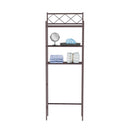 J&V TEXTILES 3-Shelf Metal Bathroom Organizer Over the Toilet, Bathroom Space Saver