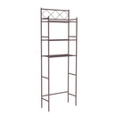 J&V TEXTILES 3-Shelf Metal Bathroom Organizer Over the Toilet, Bathroom Space Saver