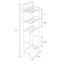 J&V TEXTILES 3-Shelf Metal Bathroom Organizer Over the Toilet, Bathroom Space Saver