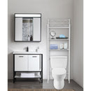 J&V TEXTILES 3-Shelf Metal Bathroom Organizer Over the Toilet, Bathroom Space Saver