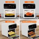 Air Fryer 12QT Convection Oven with 10-in-1 Multi Function - White