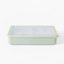 8-Compartment Large Plastic Snack Bento Box - Sage Green