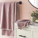 2pc Boho Border Stitch Bath Towel Mauve - Threshold™