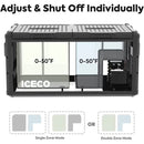 ICECO VL90 ProD 95 Quarts(90L) Dual Zone Portable Refrigerator, Multi Directional Lid, 12 Volt Refrigerator Home & Car Use